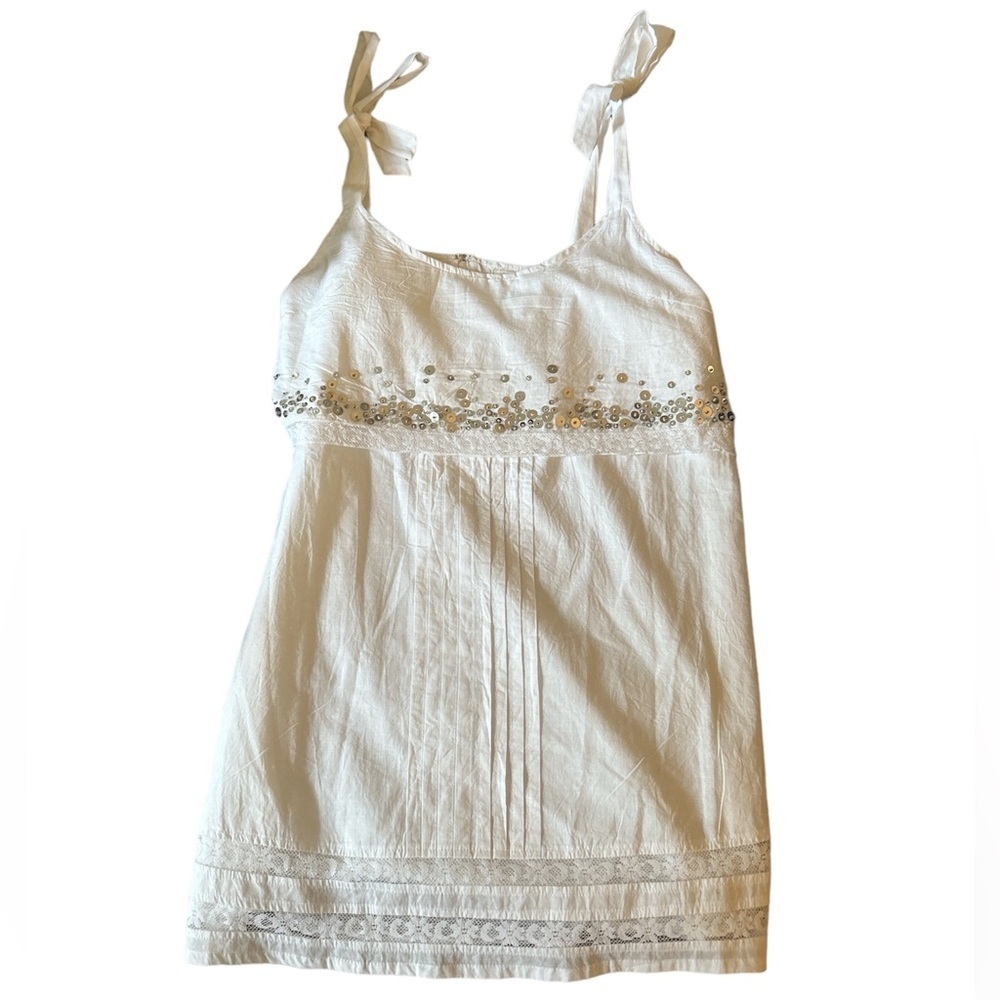 Honey Belle Cotton Mini White Dress
